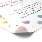 Sweetheart Snoep advies tijd capsule teken Poster (Hoek)