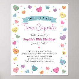 Sweetheart Snoep advies tijd capsule teken Poster