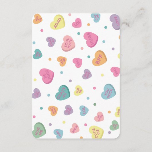 Sweetheart Snoep Boeken voor Baby Invitation Inser Informatiekaartje (Achterkant)