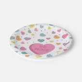 Sweetheart Snoep februari feest Papieren Bordje (Gekanteld)