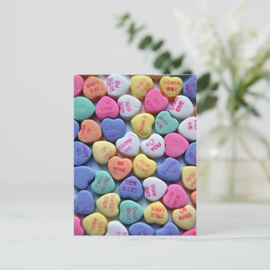 Sweetheart Snoep Gezegden Valentijnsdag Kaart (Staand voorkant)