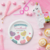 Sweetheart Snoep Hearts Verjaardagsfeestdecor Papieren Bordje (Feest)