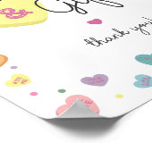 Sweetheart Snoep Kaarten en geschenken teken Poster (Hoek)