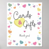 Sweetheart Snoep Kaarten en geschenken teken Poster (Voorkant)
