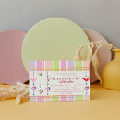 Sweetheart Snoep Stripe Valentijnsdag Party Kaart