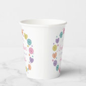Sweetheart Snoep Valentijn Verjaardag Papier Cups Papieren Bekers (Rechts)