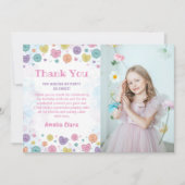 Sweetheart Snoep Verjaardagsfoto Dank u kaart (Voorkant)