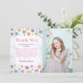 Sweetheart Snoep Verjaardagsfoto Dank u kaart (Staand voorkant)