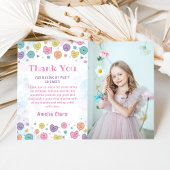 Sweetheart Snoep Verjaardagsfoto Dank u kaart