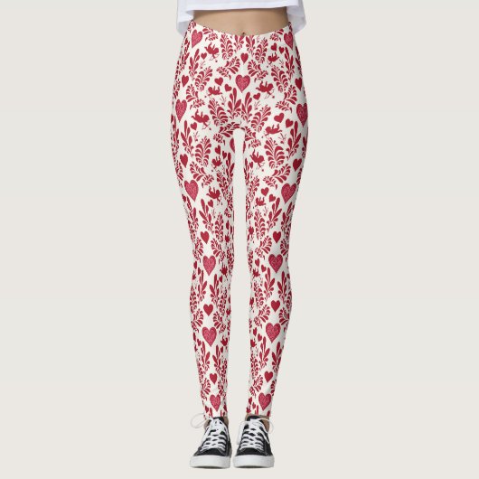 Sweetheart Soiree Stijl Leggings (Voorkant)
