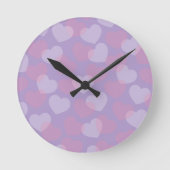 Sweetheart Sprinkle | Lavendel Hart Wandklok (Voorkant)