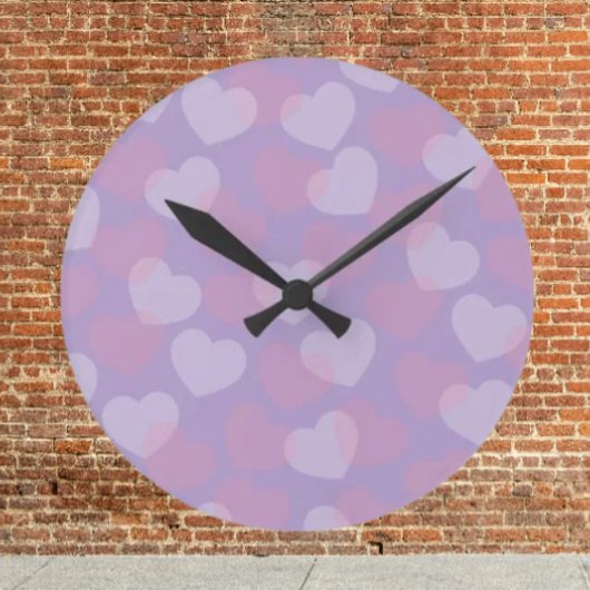 Sweetheart Sprinkle | Lavendel Hart Wandklok