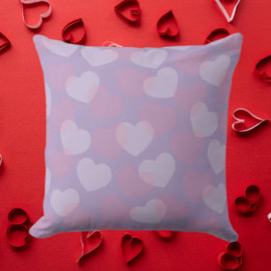 Sweetheart Sprinkle Roze & Witte Hartjes Kussen