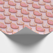 Sweetheart Sugar Cookies Gift Wrap Cadeaupapier (Hoek)