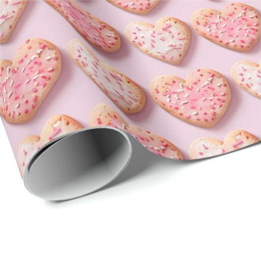 Sweetheart Sugar Cookies Gift Wrap Cadeaupapier (Rol Hoek)