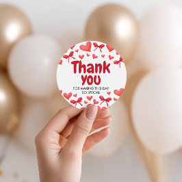 Sweetheart Thank You Favor Tag Bedankjes Labels