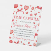Sweetheart Time Capsule Sign Reclamebord Met Voetstuk (Voorkant)