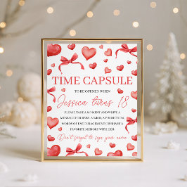 Sweetheart Time Capsule Sign Reclamebord Met Voetstuk