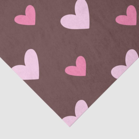 Sweetheart Tissue Paper – Pink & Blush Hearts Tissuepapier (Detail)