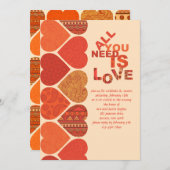 Sweetheart Valentijn Invitation Kaart (Voorkant / Achterkant)