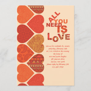 Sweetheart Valentijn Invitation Kaart