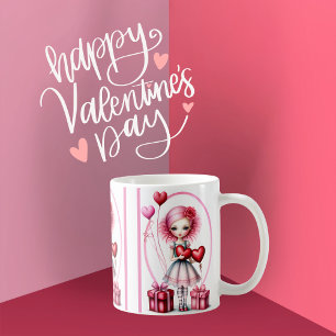 Sweetheart Valentijn Meisje Koffie Mok