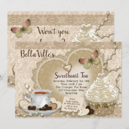 Sweetheart Valentijn Tea Party Kaart