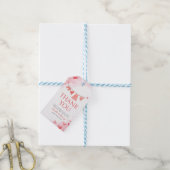 Sweetheart Valentijns Baby shower Meisje Cadeaulabel (Met Touw)