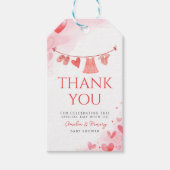 Sweetheart Valentijns Baby shower Meisje Cadeaulabel (Voorkant)