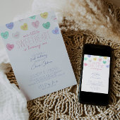 Sweetheart Valentijnsdag 1e Verjaardagsuitnodiging Kaart