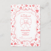 Sweetheart Valentijnsdag Baby Diapper Raffle Informatiekaartje (Voorkant)