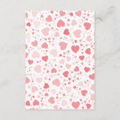 Sweetheart Valentijnsdag Baby Diapper Raffle Informatiekaartje (Achterkant)