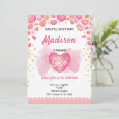 Sweetheart Verjaardag Uitnodiging (Staand voorkant)