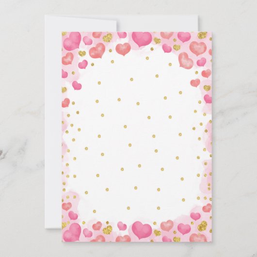 Sweetheart Verjaardag Uitnodiging (Achterkant)