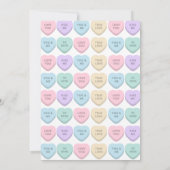 Sweetheart verjaardagsfeest uitnodiging (Achterkant)