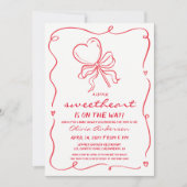 Sweetheart whimsical lollypop Baby Shower Kaart (Voorkant)