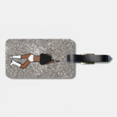 Sweetheart White Dancer #1 Bagagelabel (Achterkant horizontaal)