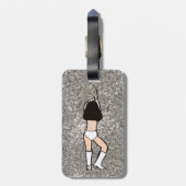 Sweetheart White Dancer #2 Bagagelabel (Achterkant verticaal)
