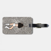 Sweetheart White Dancer #2 Bagagelabel (Achterkant horizontaal)