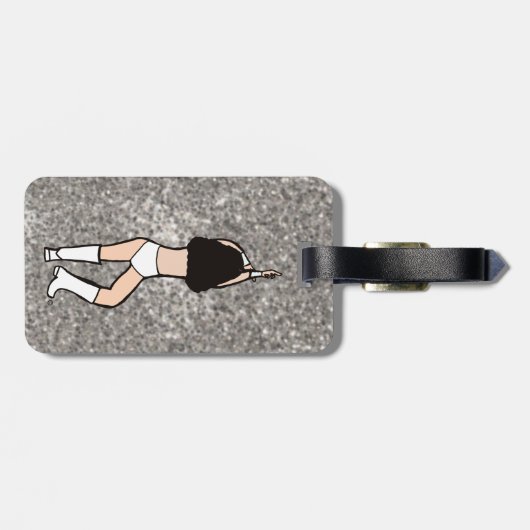 Sweetheart White Dancer #2 Bagagelabel (Achterkant horizontaal)