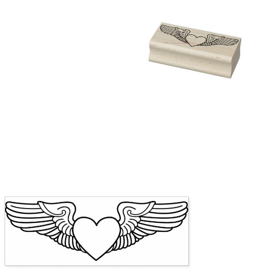 Sweetheart Wings Militaire Spouse Stempel (Gestempeld)