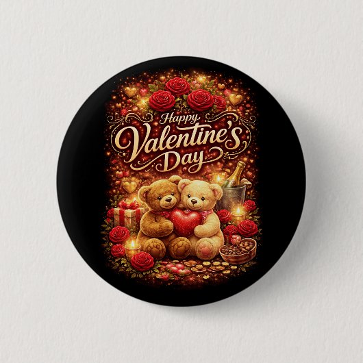 Sweethearts Forever Ronde Button 5,7 Cm (Voorkant)