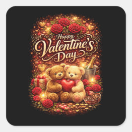 Sweethearts Forever Vierkante Sticker