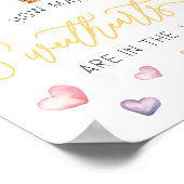 Sweethearts in Jar Baby shower Spelbord Poster (Hoek)