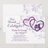 Sweethearts Invitation Kaart (Voorkant / Achterkant)