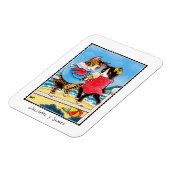 Sweethearts Schattige Cat Zee Ice-cream Seaside Na Magneet (Linkerzijde)