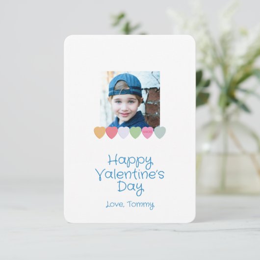 Sweethearts Valentijn Day Photo Classroom Kaart (Staand voorkant)