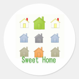 SweetHome House Warming Party Ronde Sticker