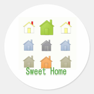 SweetHome House Warming Party Ronde Sticker