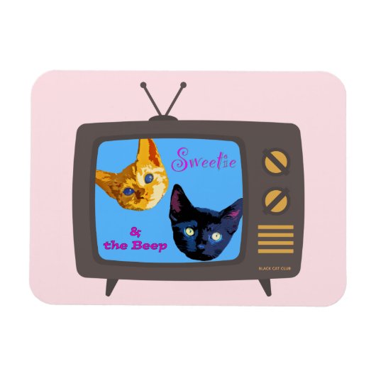 Sweetie & de Piep Cat Magnet Magneet (Horizontaal)